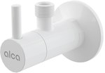 Angle valve with filter 1/2x3/8, round, white