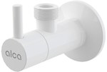 Angle valve with filter 1/2x1/2, round, white