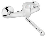 BASIC wall-mounted washbasin mixer, chrome