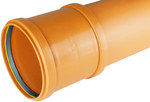 Outdoor sewage pipe PP 500x19.1x3000 SN10 solid, with DIN-LOCK gasket