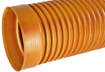 Pipe PP shaft / rising DN/ID 315x895mm SN4, socket corrugated, orange color (Diamir 315 well)