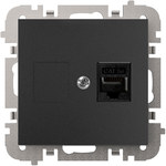 1xHDMI роз'єм без рамки, колір чорний, VESTRA