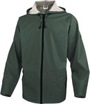 Дощовик з поліестеру з зовнішнім покриттям з напівполіуретану зелений M