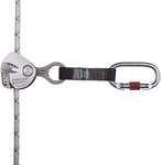 Самозатискний пристрій Asdriss2, що ковзає по лінії 10,5 мм, 1x карабін AM002, чорно-сірий, без розміру