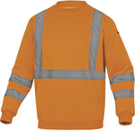 Bluza ostrzegawcza molton z poliestru (75%) i bawełny (35%) 280 g/m2, kl. 3 pomarańczowy fluo 3XL