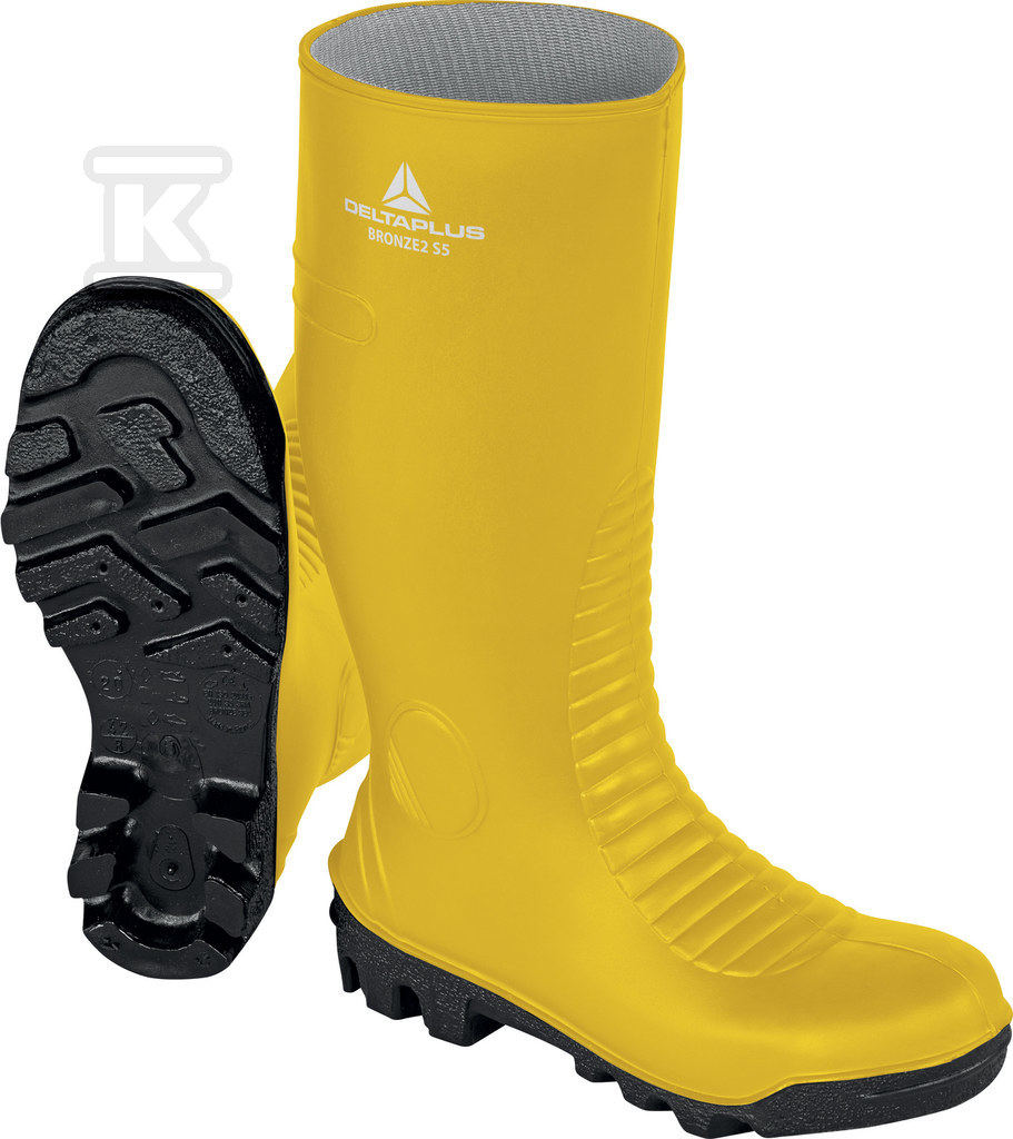 Захисне взуття високе з ПВХ жовто-чорне - BRON2S5JA47