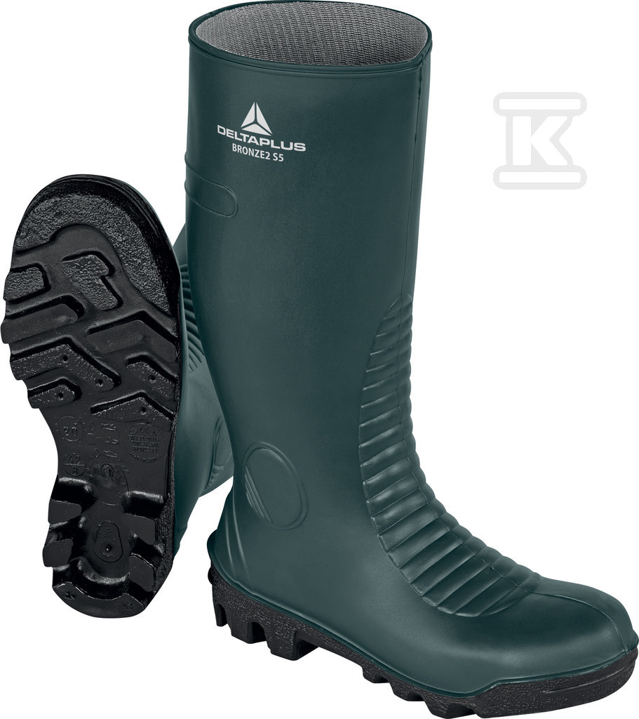Obuwie bezpieczne wysokie z pvc - BRON2S5VE45