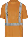 Помаранчевий сигнальний футболка з короткими рукавами з поліестеру (100%), 160 г/м2, клас 2, флуоресцентний XXL