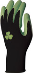 Рукавички для садових робіт, покриття з латексної піни чорно-зелені 7