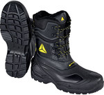 Високе захисне взуття канадського типу з ПУ та поліестеру, підошва з двошарового ПУ різної щільності до -30°C, композитний носок та устілка, чорні, 40 розмір.