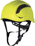 Захисний шолом з ABS, у гірському стилі, вентильований, з регулюванням ротора, підборідний ремінь з 3 точками кріплення, M, +50°C/-20°C жовтий регульований