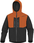 Bluza z tkaniny softshell z poliestru (96%) i elastanu (4%), 3 warstwy laminowane szaro-pomarańczowy XL