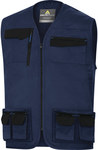 Жилетка Mach 2 з багатьма кишенями, з поліестеру (65%) і бавовни (35%), 245 г/м2 темно-синій M