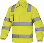 Bluza ostrzegawcza mach2 z bawełny (54%) i poliestru (46%), 260 g/m2, kl. 2 żółty fluo-szary L