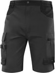 Bermudy mach 5 z bawełny (60%) i poliestru (40%), 280 g/m2 szaro-czarny 3XL