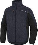 Bluza z siatki poliestrowej softshell, z poliestru (94%) i elastanu (6%) granatowo-czarny 3XL