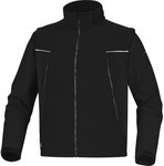 Bluza softshell 2 w 1 z poliestru i elastanu, 3 warstwy laminowane czarny M