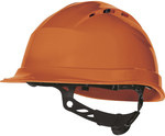 Захисний шолом вентильований з поліпропілену, з регулюванням ротора, +50°c/-30°C, m помаранчевий регульований