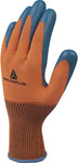Рукавиці трикотажні з поліестеру, долоня покрита латексом pure, в'язка 13 помаранчево-блакитний 8