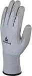 Рукавиці трикотажні з волокна deltanocut та вуглецевого волокна, долоня покрита поліуретаном, в'язка 15 сірий 10