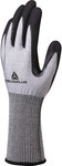 Рукавиці трикотажні з волокна softnocut, долоня покрита нітриловою піною, посилення великого та вказівного пальців, в'язка 15 сіро-чорна 11