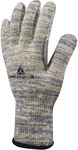 Рукавички в'язані з волокна heatnocut, без покриття, в'язка 10 жовто-сірі 9