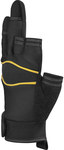 Рукавички з поліестеру та еластану, долоня зі штучної шкіри чорно-жовті 11