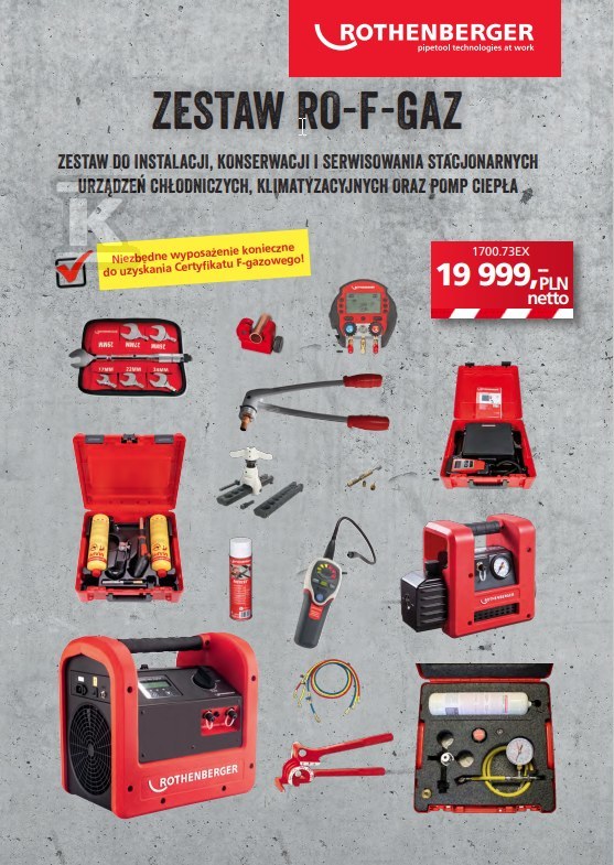 RO-F-GAZ installation kit - 1700.73EX