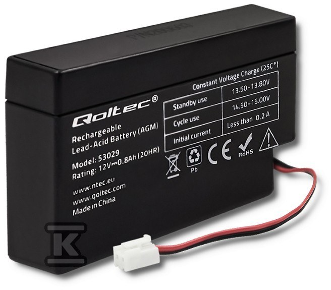 AGM battery 12V 0.8Ah max. 12A - 53029