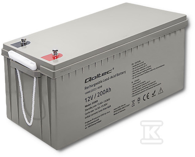 AGM-Batterie 12V 200Ah max. 3000A - 53069