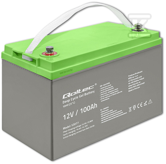 Deep Cycle Gel Battery 12V 100Ah - 53077