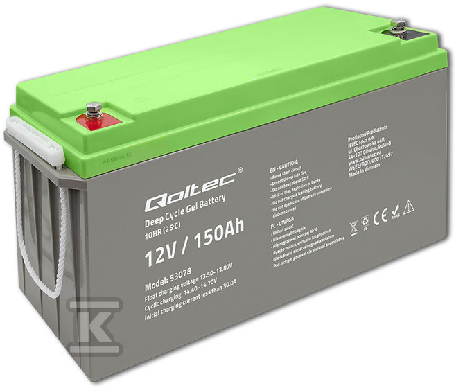 Deep Cycle Gel-Batterie 12V 150Ah - 53078