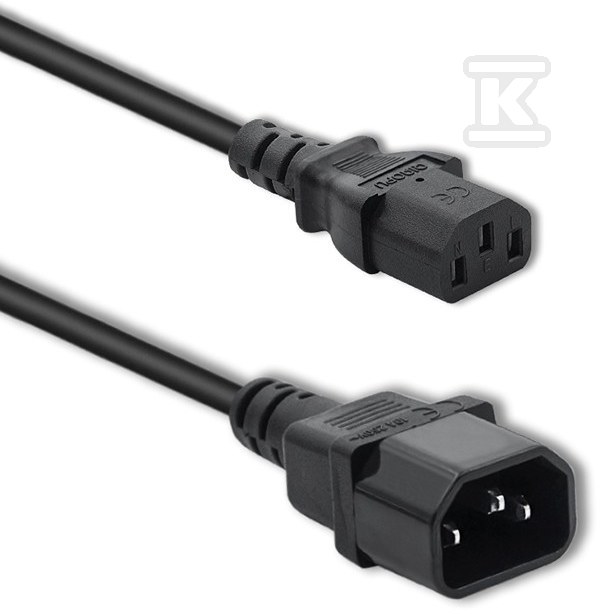 Napájecí kabel pro UPS C13/C14 3x1,0mm² - 53897