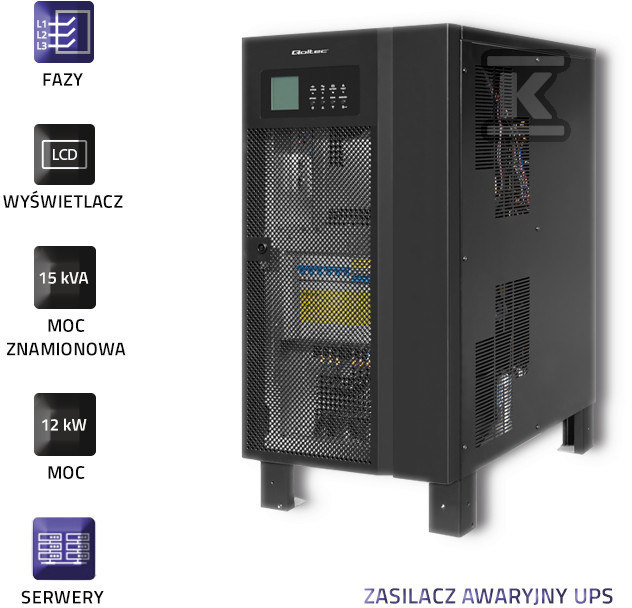 UPS 3-fázový 15KVA 12kW LCD - 53949