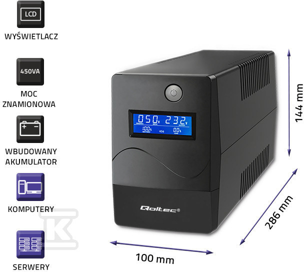 Uninterruptible UPS Monolith 450VA 240W - 53977