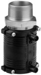Mufa elektrooporowa/przejście PE-stal nierdzewna z gwintem zewnętrznym GZ, d20x1/2" PE100, SDR11, PN10 gaz/PN16 woda