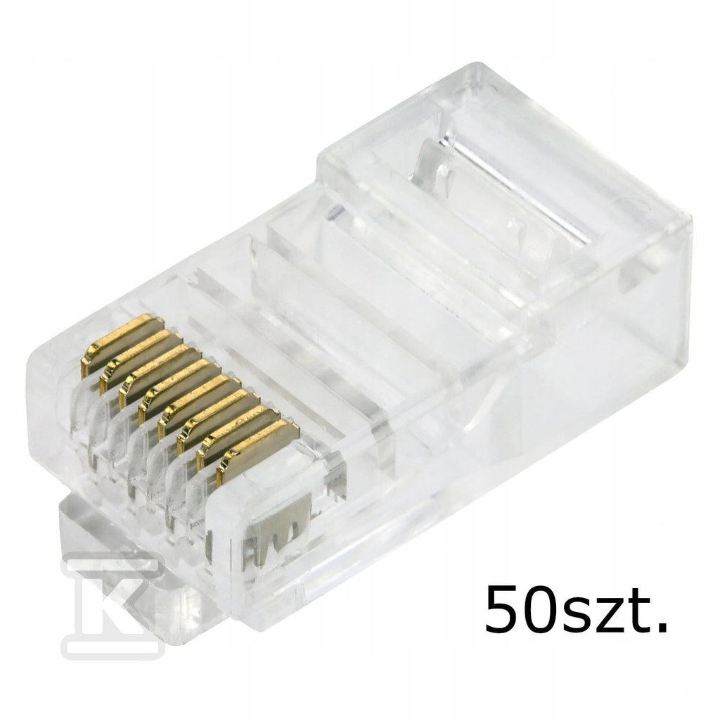 RJ 45 zástrčka Cat5e bezfarebná 8p8c - 19-0019