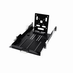 Suport universal extensibil pentru monitor pentru dulapuri rack, negru RAL 9005