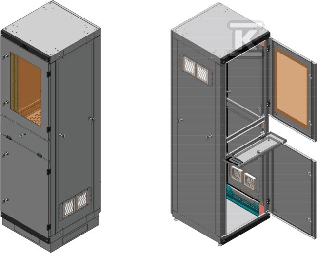 Priemyselná počítačová skriňa s - 6-WR19-42U-68-CPU