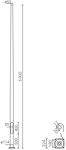 Aluminum column SAL-5/B60 anodized INOX