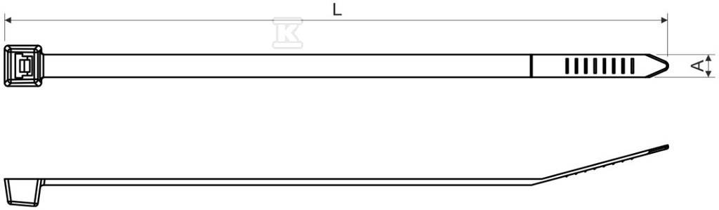 Taśma do wiązania SP 180X4,5 FA - SP 180X4.5_FA
