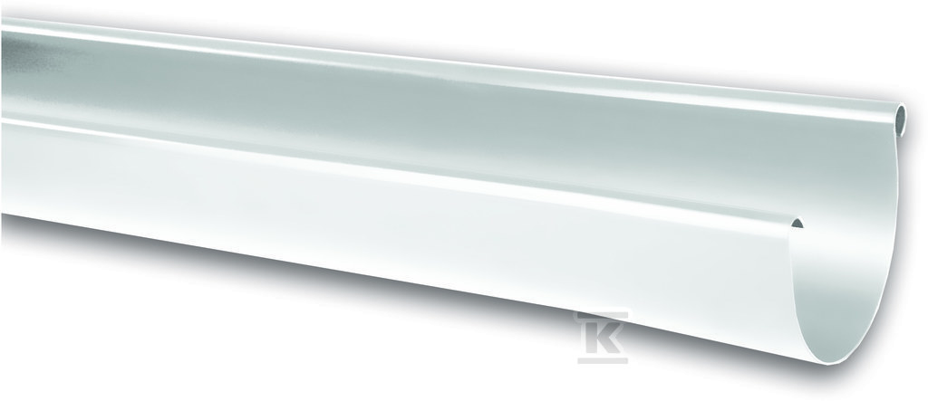 Rynna dachowa PVC 125x4000, kolor biały - 4952160400