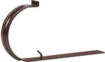 Straight steel handle 125x150, brown color