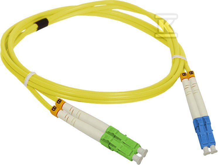 Propojovací kabel SM LC/APC-LC duplex - FOC-LCALC-9SMD-1