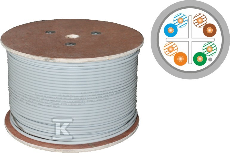 Cat.6 FTP kabl PVC 4PR Eca 305m - KIF6PVC305Q