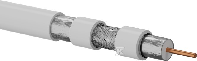 Trishield RG6 koaxiální kabel 75 Ohm, - KRT102A0LS500B