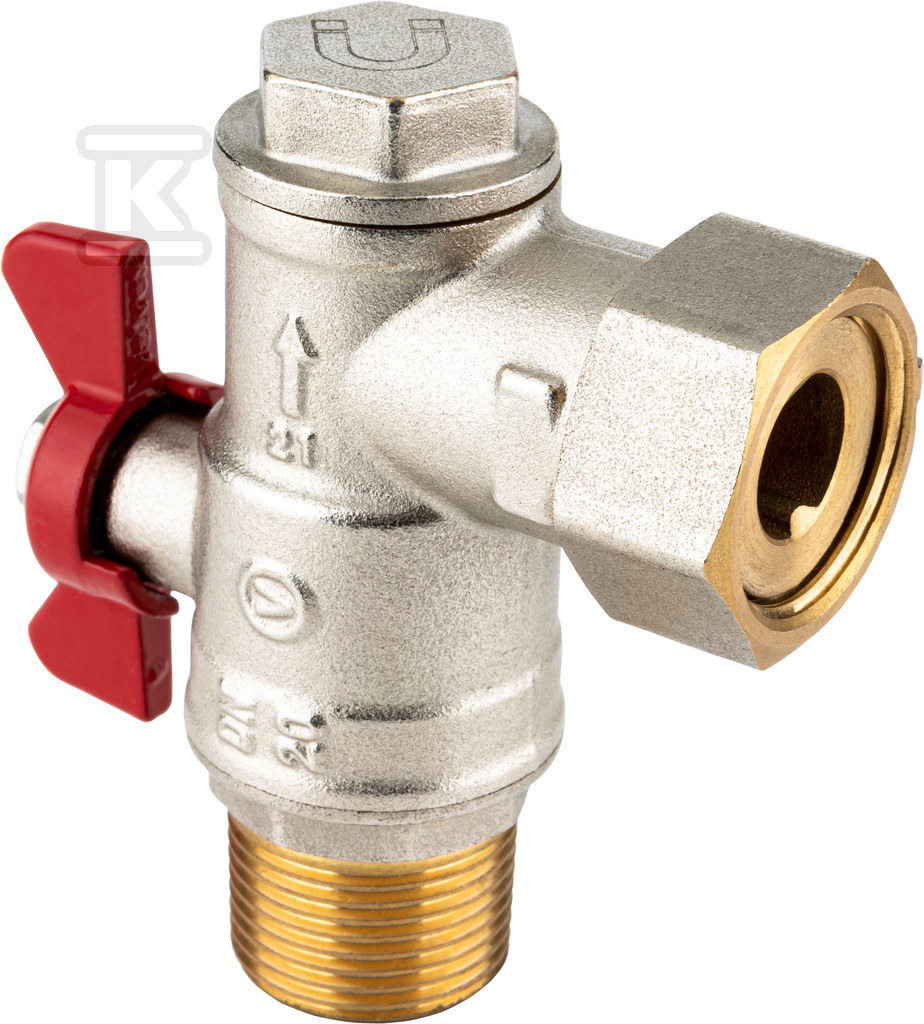 SPIN angle ball valve with rotating cap - 1473790