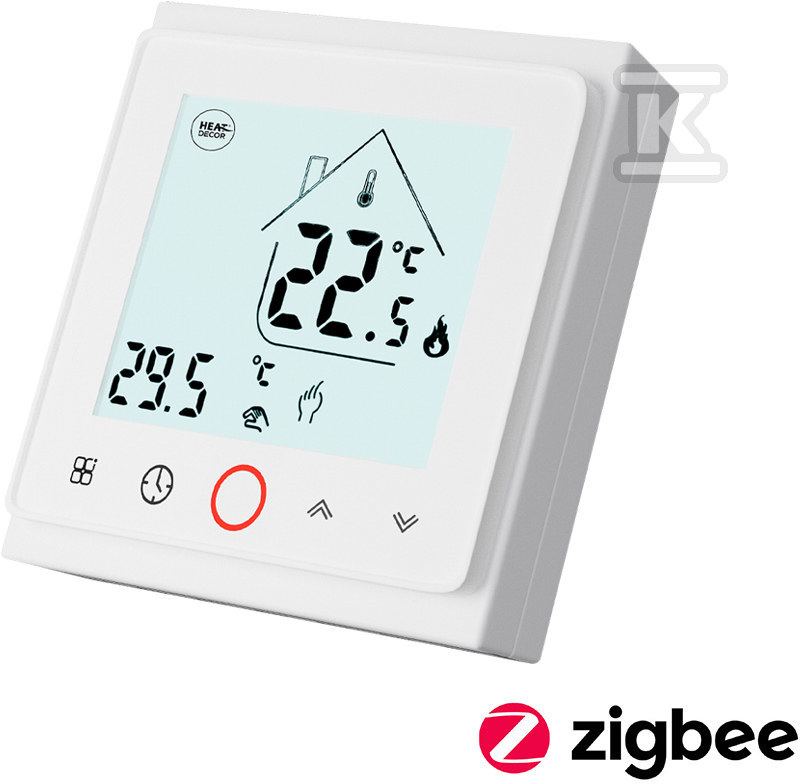 HD-T500.W programmable thermostat with - T500.Z.W