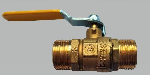 Spherical valve for gas, DN20, GZ1 "x - 04-20-0020-08