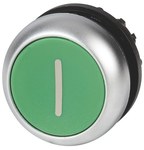 Drive M22-D-G-X1 flat button green spring-return